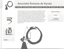 Tablet Screenshot of kyudo.org.ro